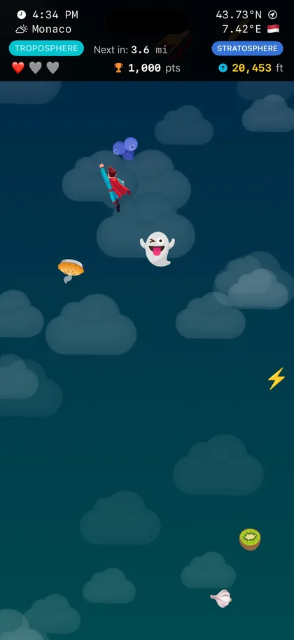 Flymoji Hero gameplay screenshot